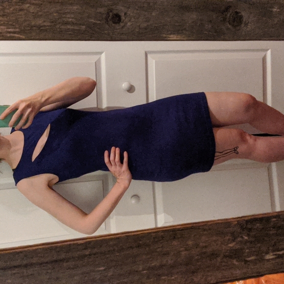 Forever 21 royal blue/purple bodycon dress - Picture 2 of 6